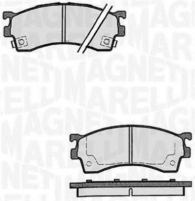 MAGNETI MARELLI 363916060296 -  Комплект тормозных колодок, дисковый тормоз